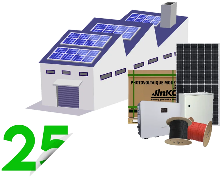 Installation solaire photovoltaïque 25 kw