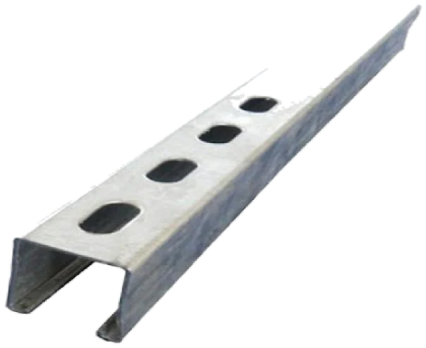 Rail en acier galvaniser pour la fixation des panneaux solaire