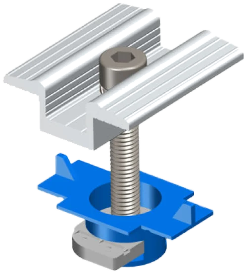 Clamp middel pour fixation des panneaux solaire