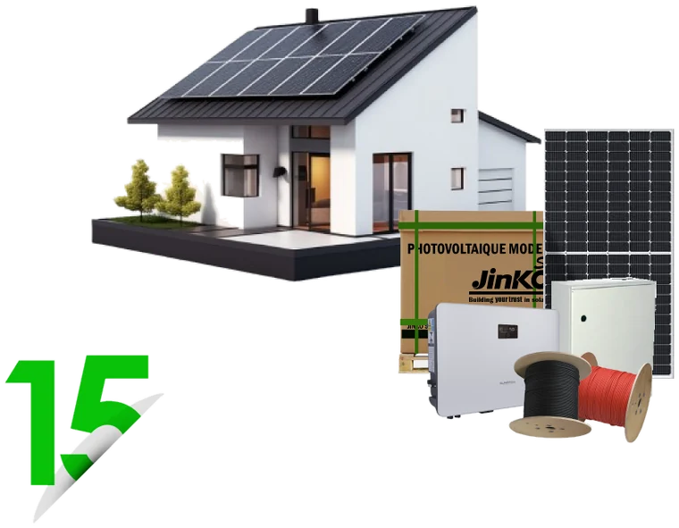 Installation solaire photovoltaïque 15 kw