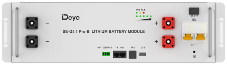 Batterie Lithium DEYE 5.1 kWh Maroc | 48V LiFePO4 | Marrakech