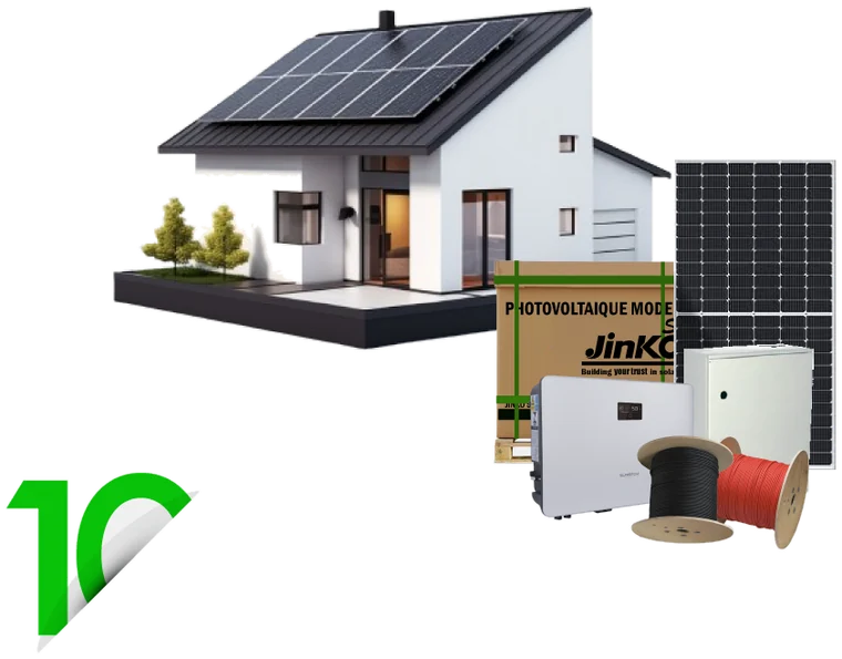 Installation solaire photovoltaïque 10 kw