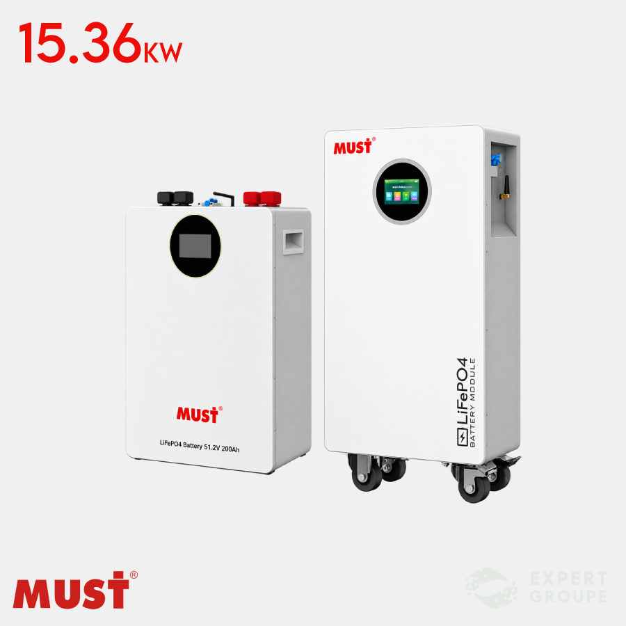 Must batterie lithium LiFePO4 LP16-15.36kWh 51.2V - Maroc