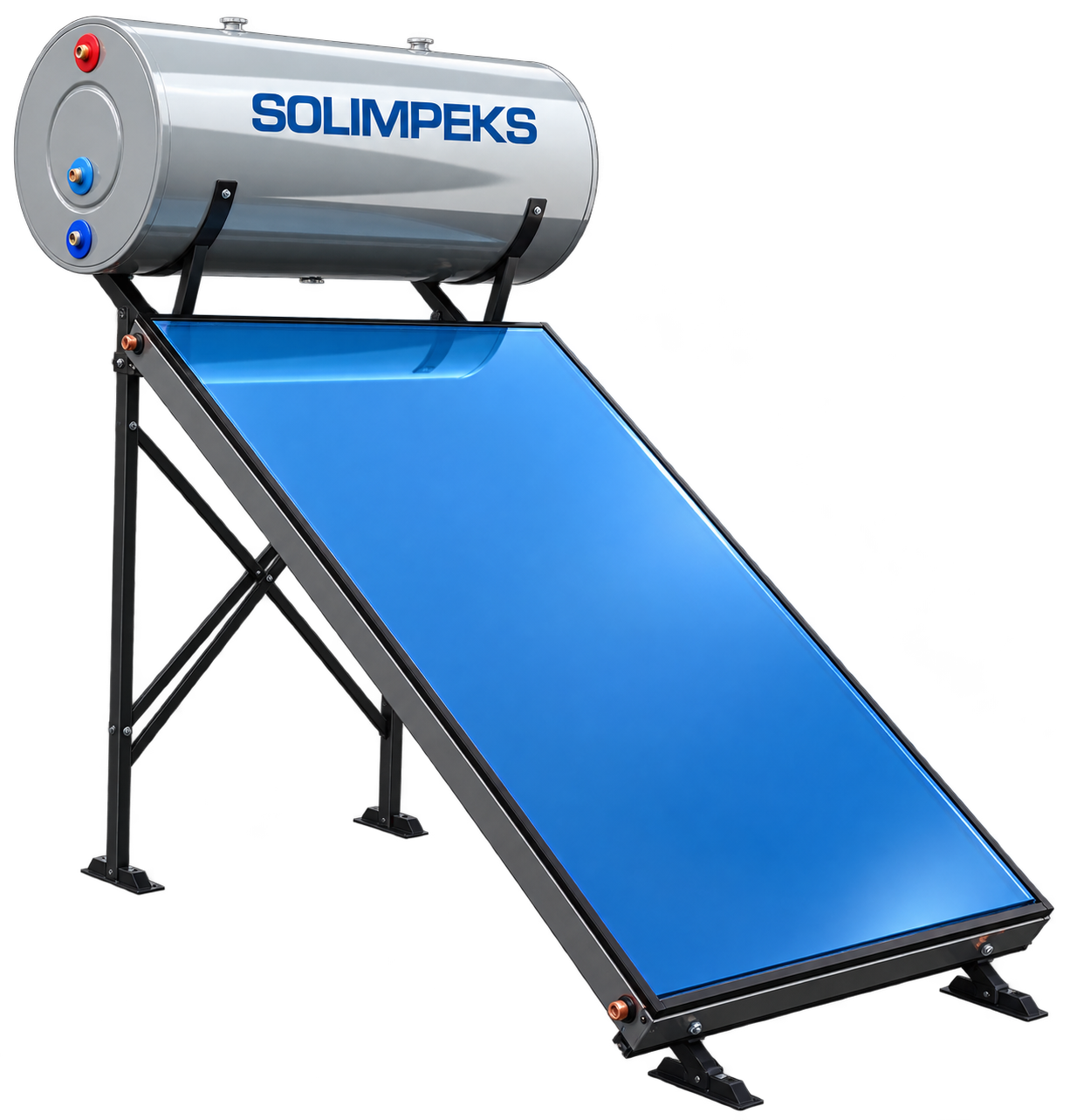 Solimpeks Chauffe eau solaire 200 L Circuit fermé